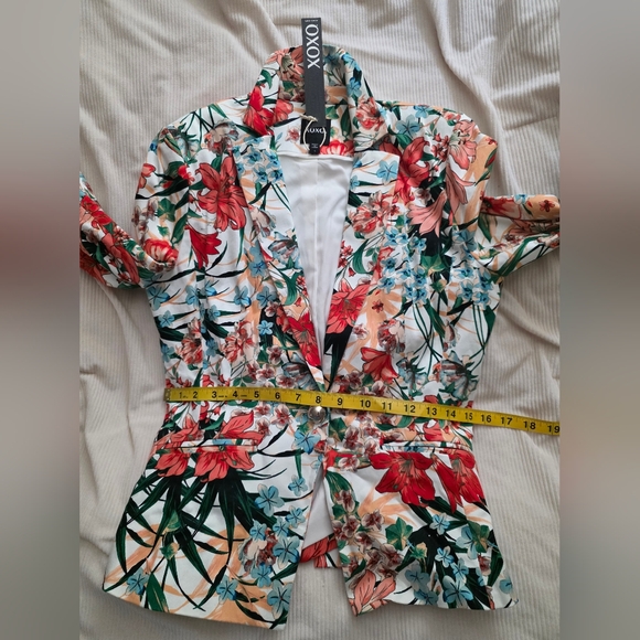 XOXO Floral Blazer Jacket Multicolored Sz S NWT. BLAZER ONLY - Picture 9 of 13